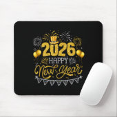 Tapis De Souris Happy New Year Party 2026 Ballon Family Matching F (Avec souris)