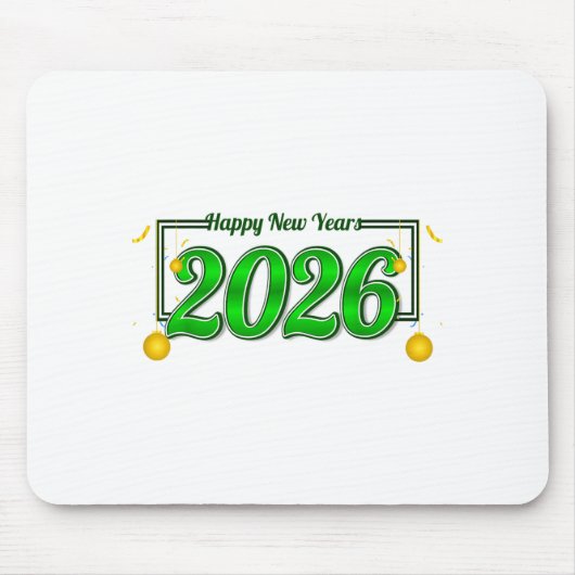 Tapis De Souris Happy New Year Party 2026 Ballon Family Matching M (Devant)