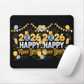 Tapis De Souris Happy New Year Party 2026 Balloon Family Matching (Avec souris)