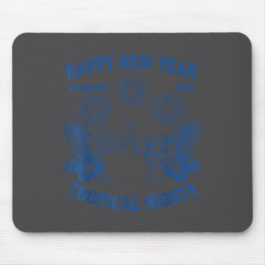 Tapis De Souris Happy New Year Trocal Nights 2026 Celebration  (Devant)