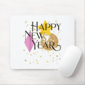 Tapis De Souris Happy New Years Eve Party Supplies 2026 Matching M (Avec souris)