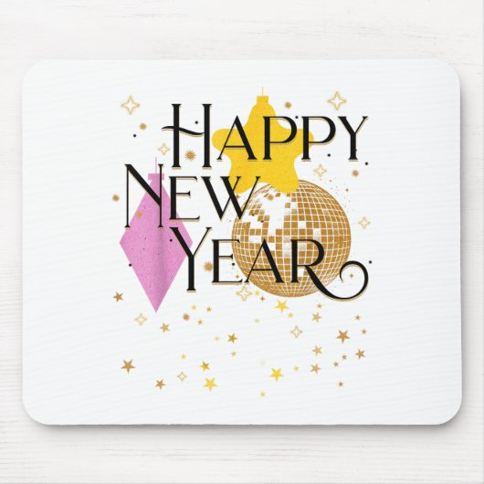 Tapis De Souris Happy New Years Eve Party Supplies 2026 Matching M (Devant)
