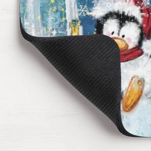 Tapis De Souris Happy Penguin - Noël (Coin)