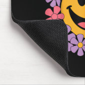 Tapis De Souris Happy Retro Daisy Smile Face Preppy Hommes esthéti (Coin)