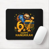 Tapis De Souris Happy Six Seven Hanukkah Funny Meme Menorah Sloth (Avec souris)