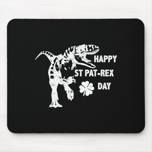 Tapis De Souris Happy St. Pat-rex Day Funny T-rex Dinosaur St Patr (Devant)