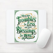 Tapis De Souris Happy St. Patrick's Day Motivational Quote Apparel (Avec souris)