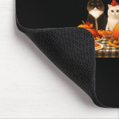 Tapis De Souris Happy Thanksgiving Cats Dinner Feast Fall Men Wome (Coin)