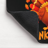 Tapis De Souris Happy Thanksgiving Funny Turkey Family Dinner Than (Coin)