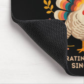 Tapis De Souris Happy Thanksgiving Turkey Celebrating Immigrants S (Coin)