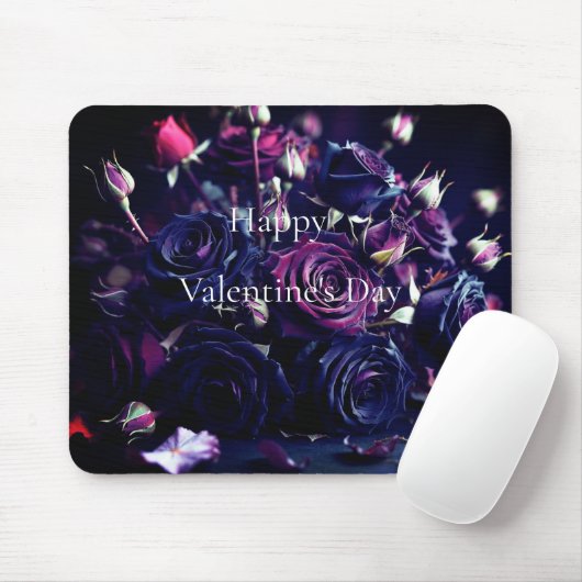 Tapis De Souris Happy Valentine's Day (Avec souris)