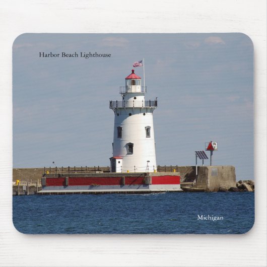 Tapis De Souris Harbor Beach Lighthouse mousepad (Devant)