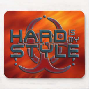 Tapis De Souris Hard est mon style 3D feu rouge musique hardst