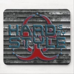 Tapis De Souris Hard est mon style 3D   rayures grunge   style dur