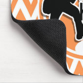 Tapis De Souris Hard Rock ; Orange et White Chevron (Coin)