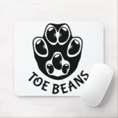 Tapis De Souris Haricots - Haricots noirs (Avec souris)