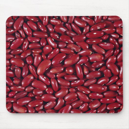 Tapis De Souris Haricots nains rouges uniques (Devant)