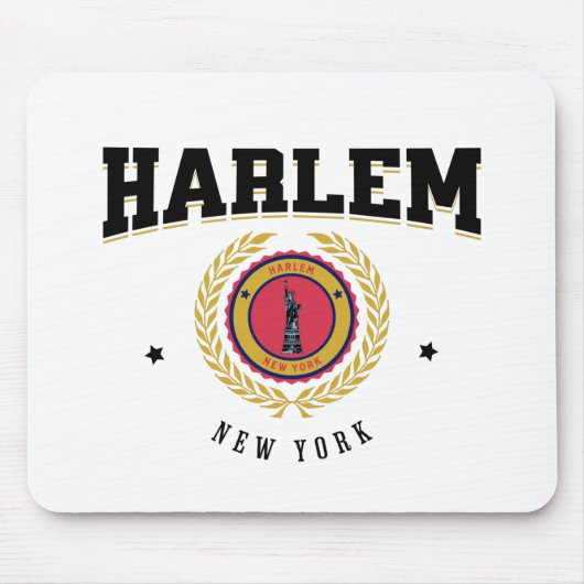 Tapis De Souris Harlem New York Black (Devant)