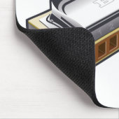 Tapis De Souris Harmonica de bleus - Mousepad (Coin)