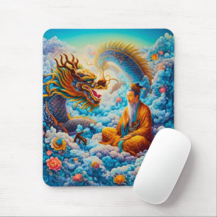 Tapis De Souris Harmonie Éternelle : La Bénédiction du Dragon