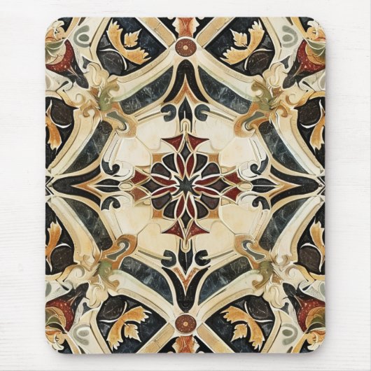 Tapis De Souris Harmonie florale baroque (Devant)
