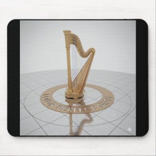 Tapis de souris Harpe Or Royal