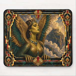 Tapis De Souris Harpie, Art Déco Mythique