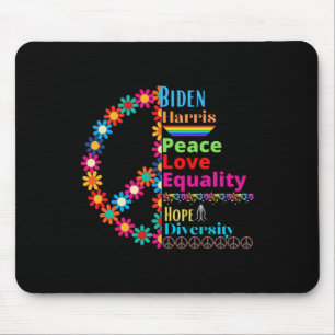 Tapis De Souris Harris Love Peace Diversity Equality Hope Shirt
