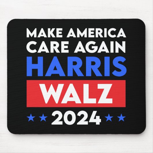 Tapis De Souris Harris Walz 2024 Rendre l'Amérique à nouveau conce (Devant)