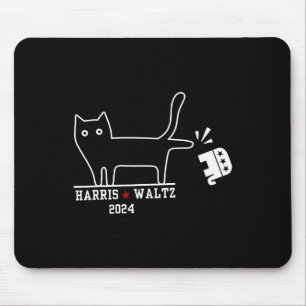 Tapis De Souris Harris Wheimer 2024 Funny Cat Election Kamala Harr
