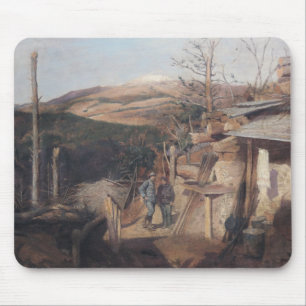 Tapis De Souris Hartmanswillerkopf, vue de Roche-Sermet, 1915