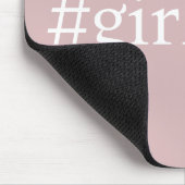 Tapis De Souris Hashtag Girl Boss Pink Mousepad (Coin)