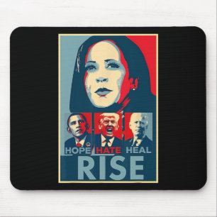 Tapis De Souris Hate Heure Croissance Président Kamala Harris Camp