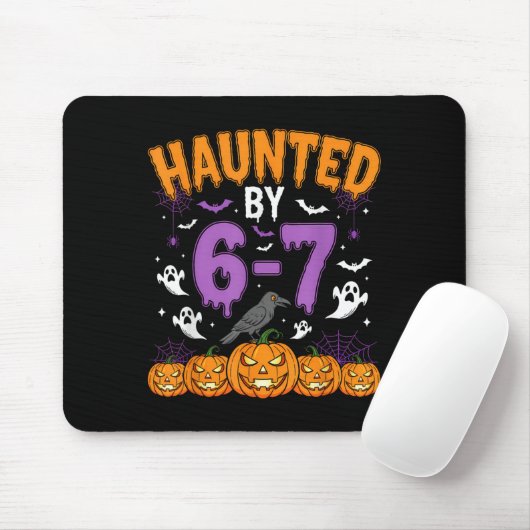 Tapis De Souris Haunted By 67 Funny Halloween Novelty Costume Meme (Avec souris)