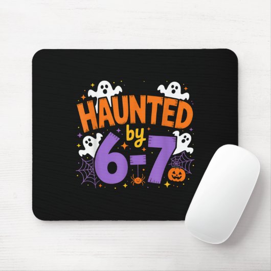 Tapis De Souris Haunted By 6-7 Halloween Ghosts And Sders Design (Avec souris)