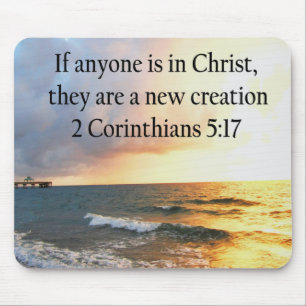 TAPIS DE SOURIS HAUT 2 CORINTHIENS 5:17 OCEAN PHOTO DESIGN