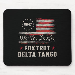 Tapis De Souris Haut de tank 8647 Foxtrots Deltas Tangos Drapeau A