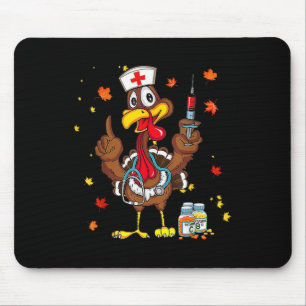 Tapis De Souris Hauts de frottement de Thanksgiving Femmes Dinde I