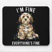 Tapis De Souris Havanese Christmas I'm Fine Everything Is Fine (Devant)