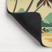 Tapis De Souris Hawaï vintage/tropical (Coin)