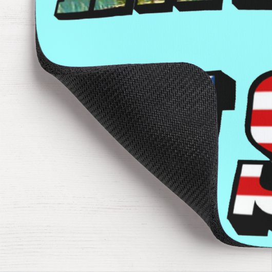 Tapis De Souris Hawaii Picture et USA Flag Text (Coin)