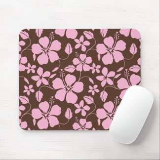 TAPIS DE SOURIS HAWAIIAN HULA (HIBISCUS) BROWN/PINK