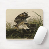 Tapis De Souris Hawk d'hiver, les oiseaux d'Amérique de John James (Avec souris)