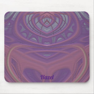 Tapis De Souris HAZEL ~ Conception Rose Mauve et Lavande