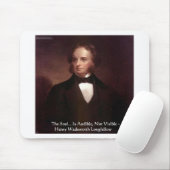 Tapis De Souris HD Longfellow "L'âme est auditive" Citations de sa (Avec souris)