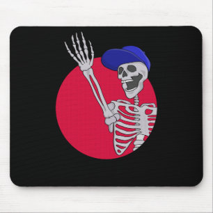 Tapis De Souris Hé les amis Squelette cool et drôle