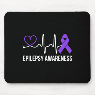 Tapis De Souris Heart-beat Epilepsy Sensibilisation à l'épilepsie