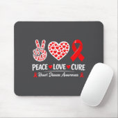 Tapis De Souris Heart Disease Awareness  (Avec souris)