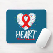 Tapis De Souris Heart Disease Awareness  (Avec souris)
