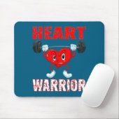 Tapis De Souris Heart Disease Awareness Heart Warrior Wear Red Hea (Avec souris)
